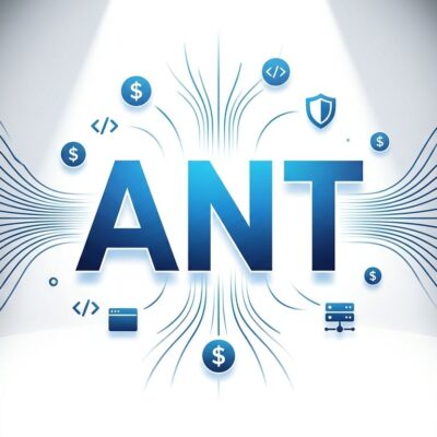 Bold conceptual illustration showing Anthropic ANT stock ticker with API data streams and developer icons, representing the company's IPO filing implications for Claude developers