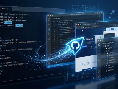 GitHub Copilot computer use terminal with desktop apps