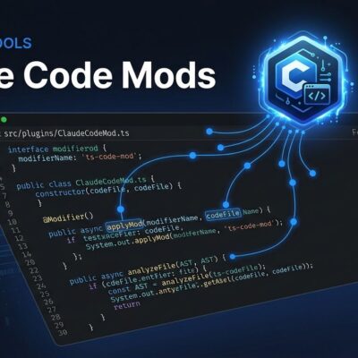 Claude Code Mods — TypeScript plugins that intercept tool calls and rewrite the agent from inside