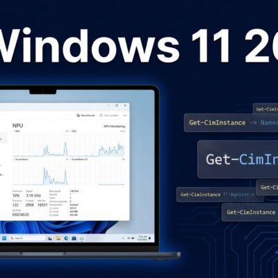 Windows 11 26H2 Task Manager NPU monitoring and developer features