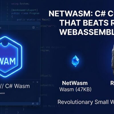 NetWasm C# WebAssembly compiler - 47KB binary size comparison with Blazor and Rust